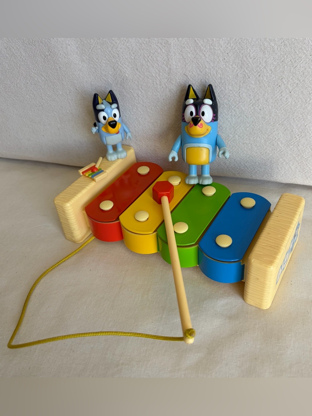 Bluey Magic Xylophone toy and Figures Bundle